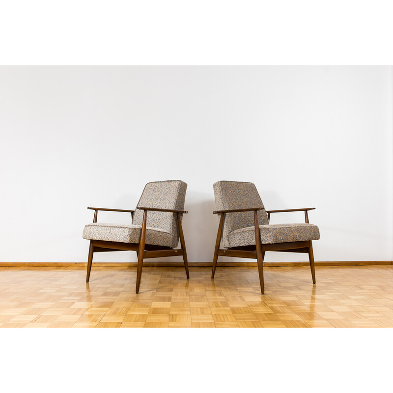 Pair of vintage armchairs by Henryk Lis, 1960