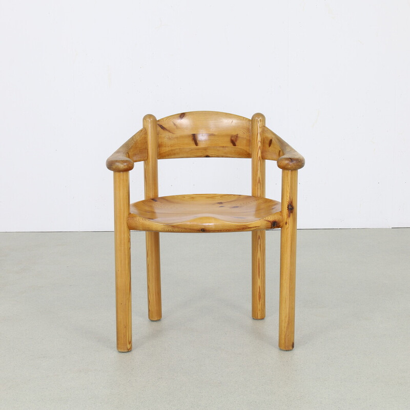 Set of 4 vintage pine dining chairs by Rainer Daumiller for Hirtshals Savvaerk, Denmark 1970