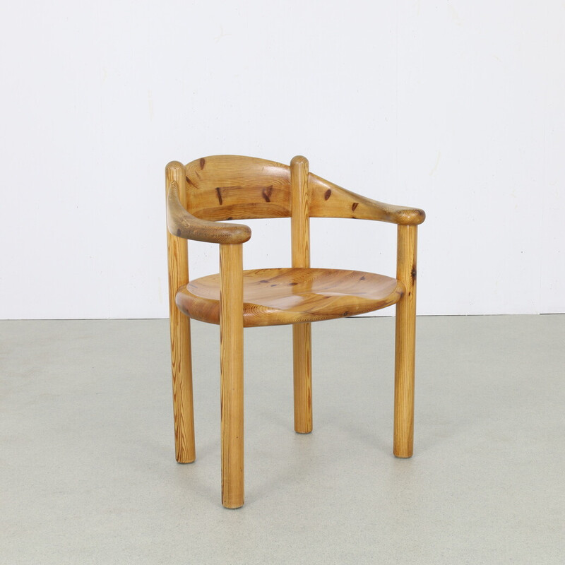 Set of 4 vintage pine dining chairs by Rainer Daumiller for Hirtshals Savvaerk, Denmark 1970