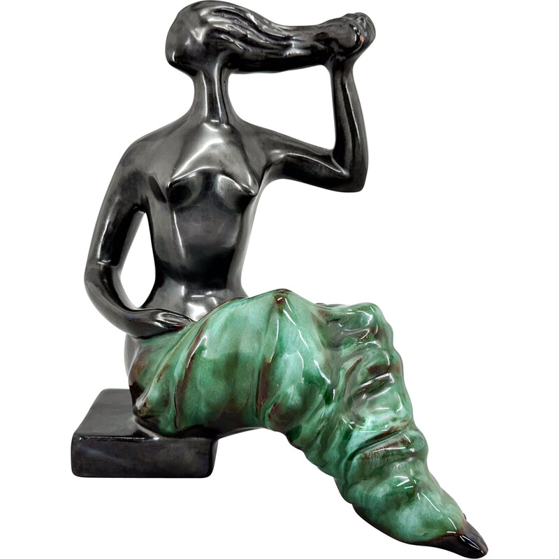 Sculpture vintage en céramique par Jitka Forejtova pour Keramos, Tchécoslovaquie 1960