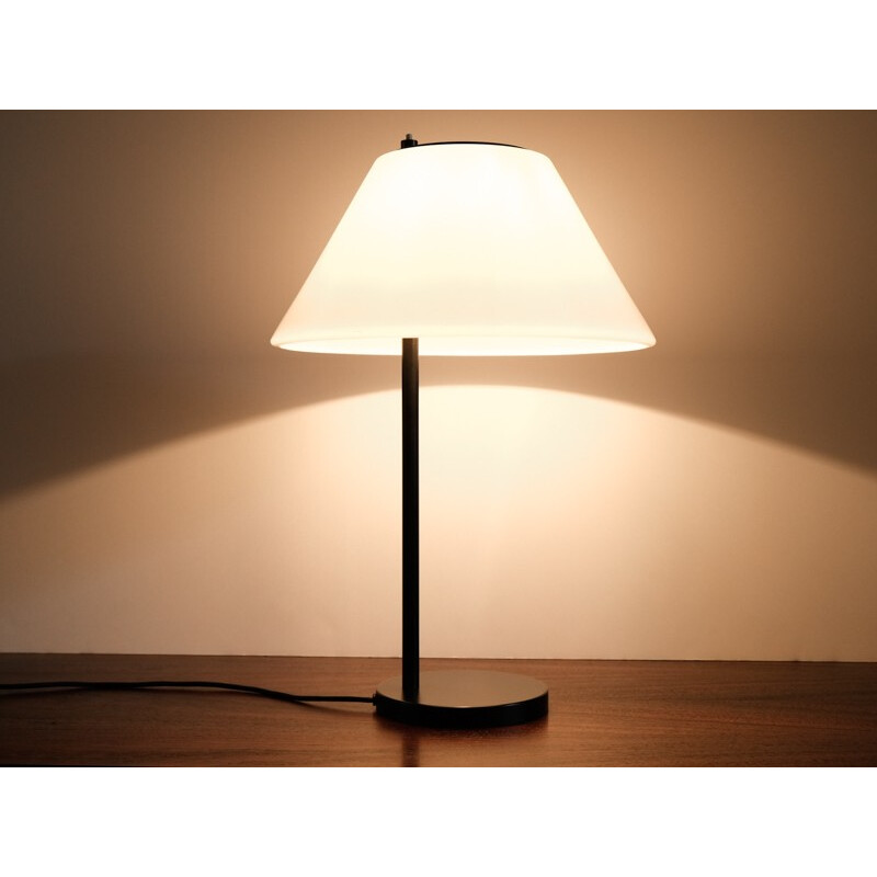 Black and white table lamp by Louis Poulsen - 1960s
