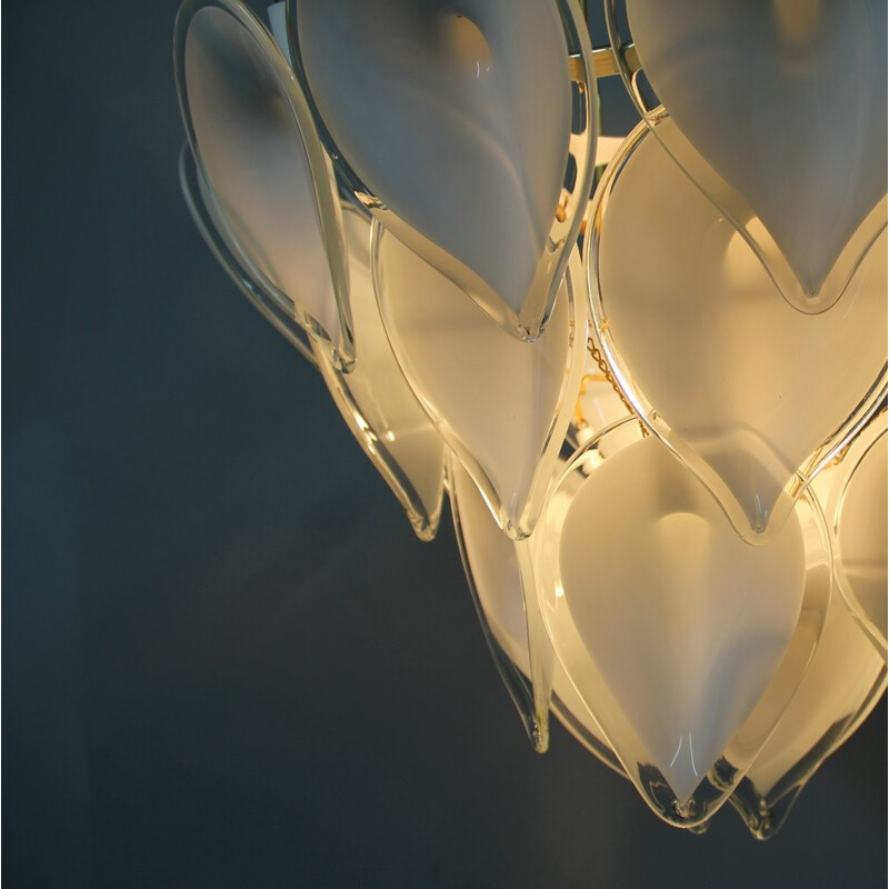 Murano glass chandelier, Mazzega - 1970