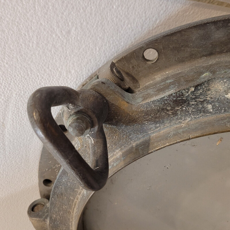 Vintage bronze ship porthole, England