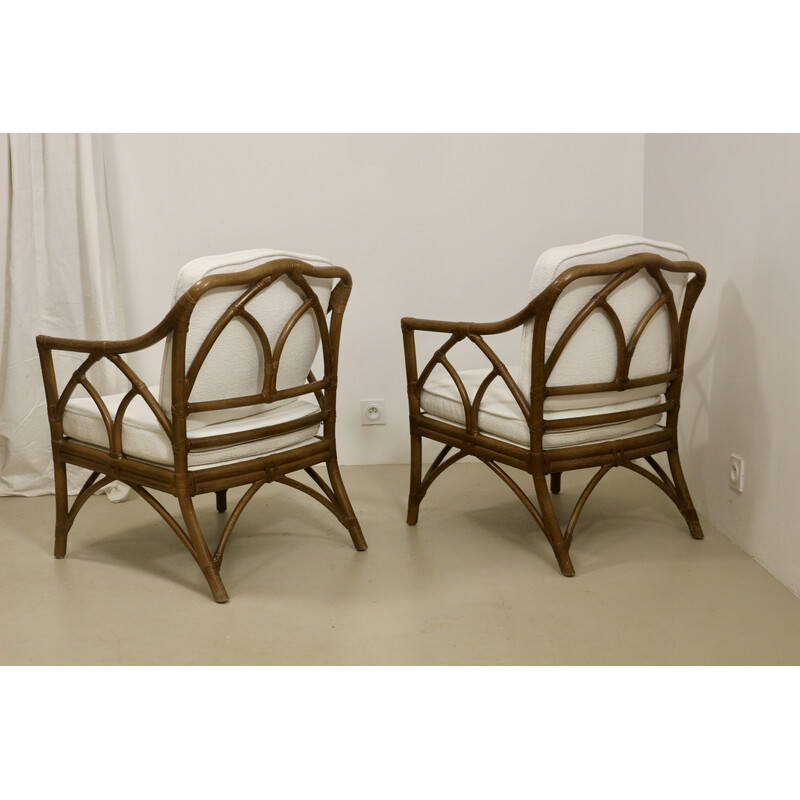Pair of vintage armchairs by John and Elinor McGuire, 1970