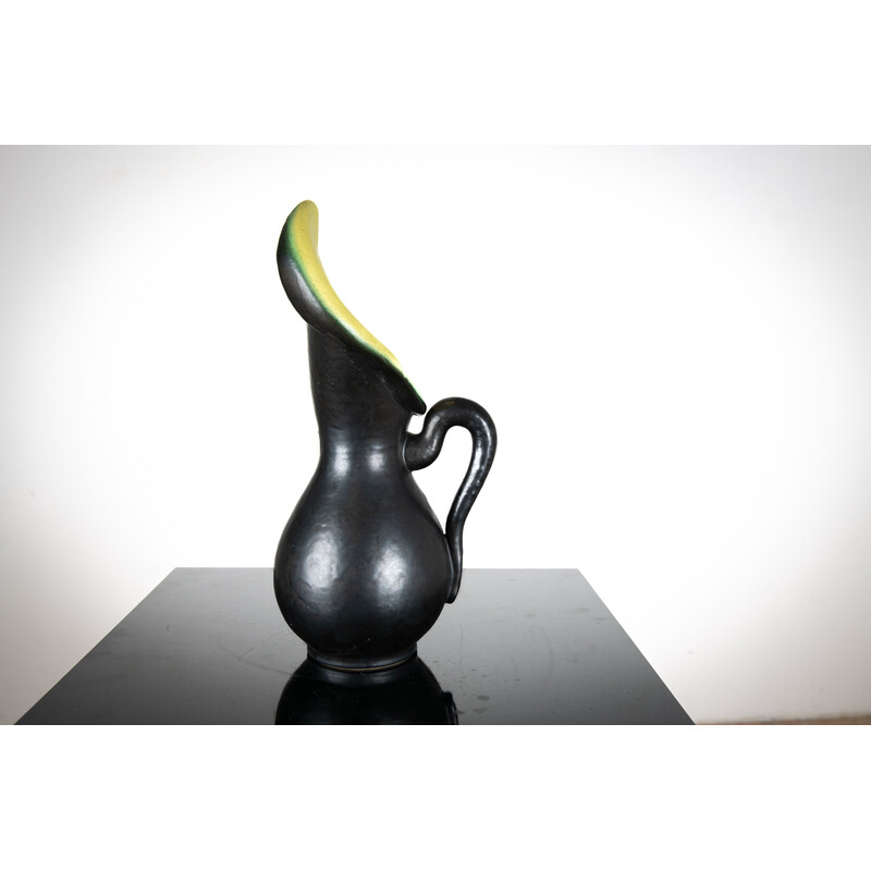 Vintage model 837 ceramic vase by Pol Chambost, France 1955