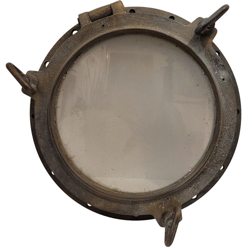 Vintage bronze ship porthole, England