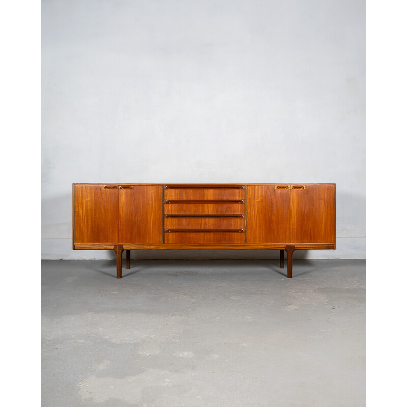 Vintage Dunbar sideboard in teak wood by T. Robertson for A.H. Mcintosh, 1965