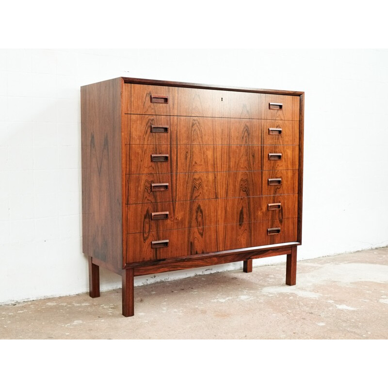 Large Danish chest of drawers in rosewood - 1960s