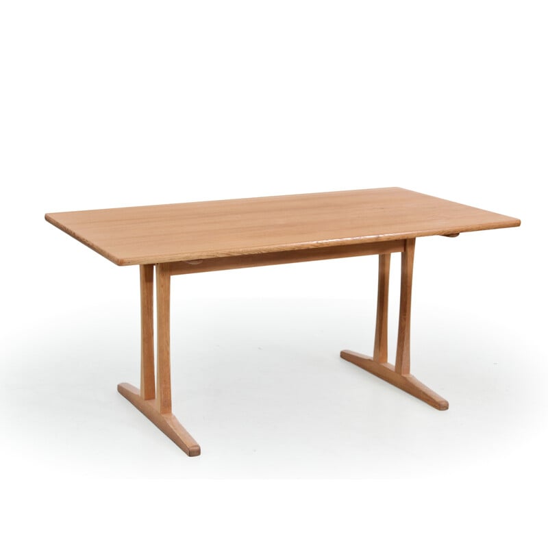 Vintage "Shaker C18" oak dining table by Borge Mogensen for FDB Møbler, Denmark 1947