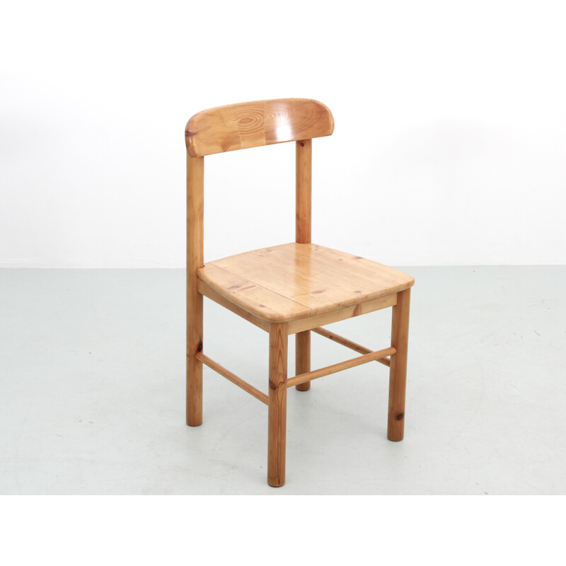 Pair of vintage solid pine chairs by Rainer Daumiller for Hirtshals Savvaerk, 1970