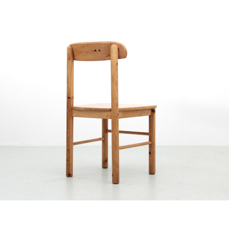 Pair of vintage solid pine chairs by Rainer Daumiller for Hirtshals Savvaerk, 1970