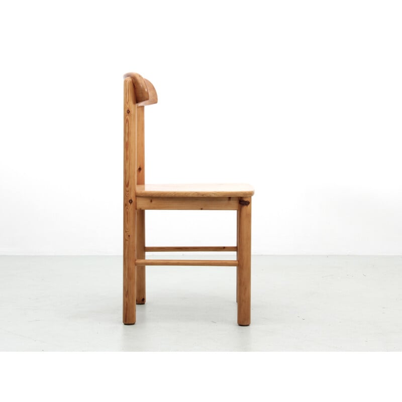 Pareja de sillas vintage de pino macizo de Rainer Daumiller para Hirtshals Savvaerk, 1970