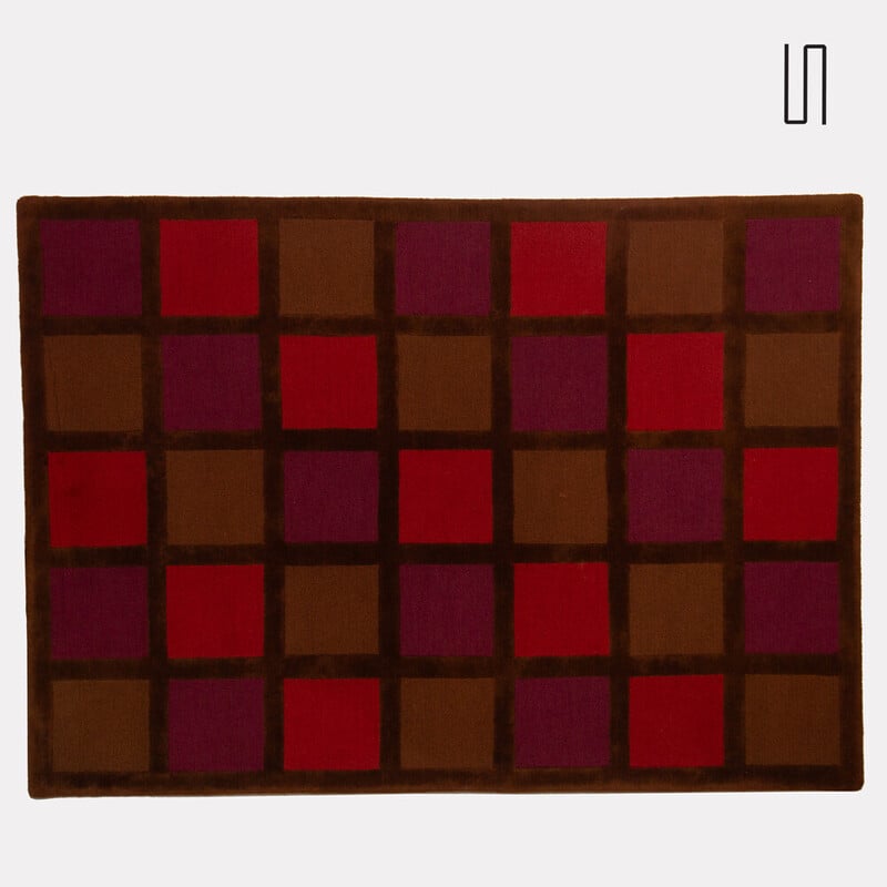 Vintage wool rug by Elizabeth Garouste and Mattia Bonetti for Sam Laik, 1994