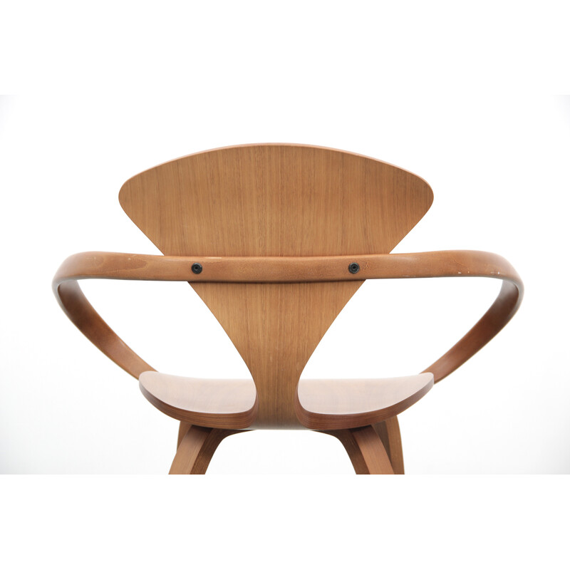 Fauteuil vintage en noyer de Norman Cherner