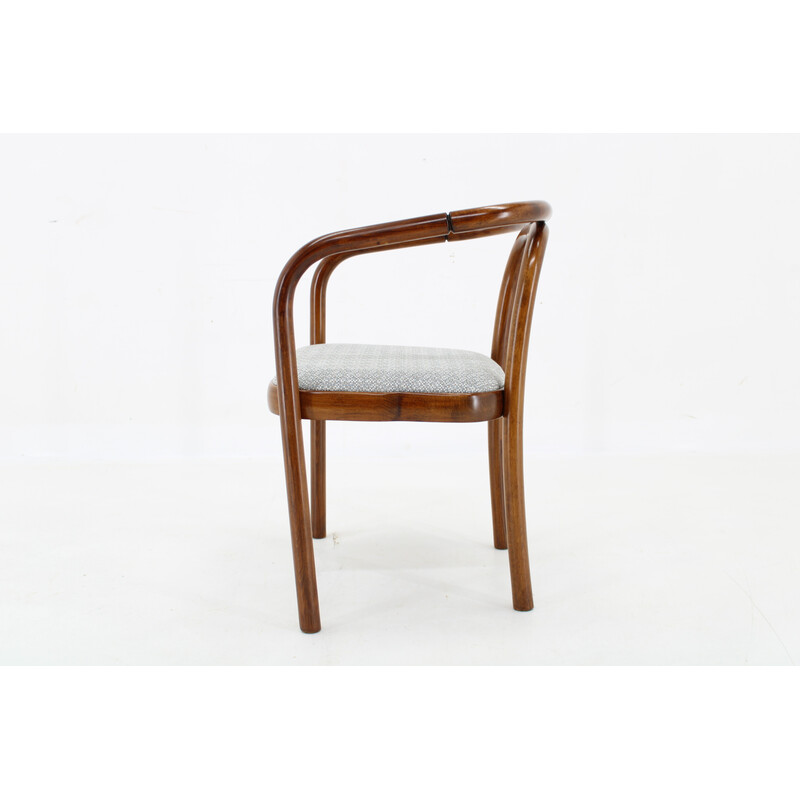 Cadeira vintage em tecido de zinco de Antonin Suman para Ton, Checoslováquia 1970