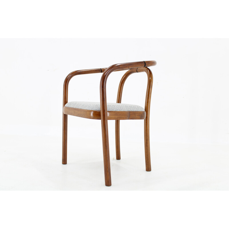 Vintage zinc fabric chair by Antonin Suman for Ton, Czechoslovakia 1970