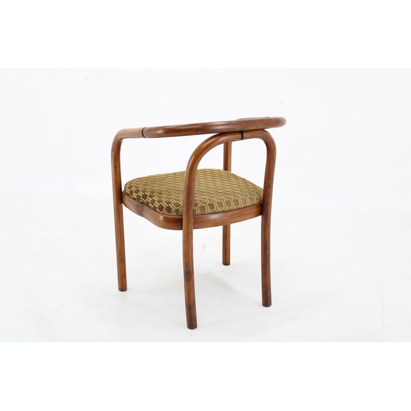 Vintage Kirkby fabric chair by Antonin Suman for Ton, Czechoslovakia 1970