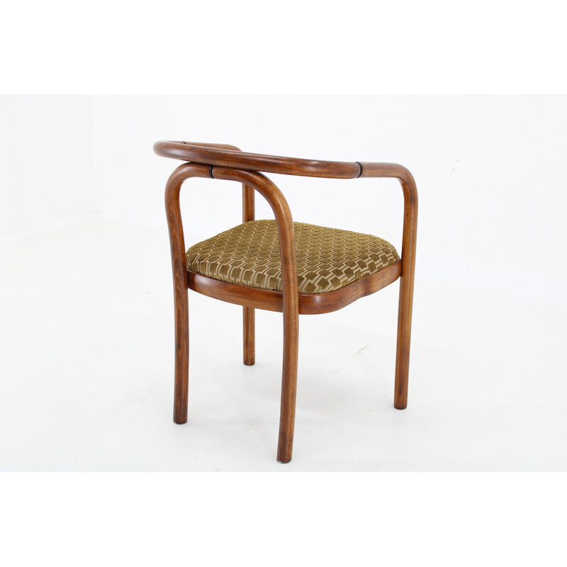 Cadeira de tecido Kirkby vintage de Antonin Suman para Ton, Checoslováquia 1970