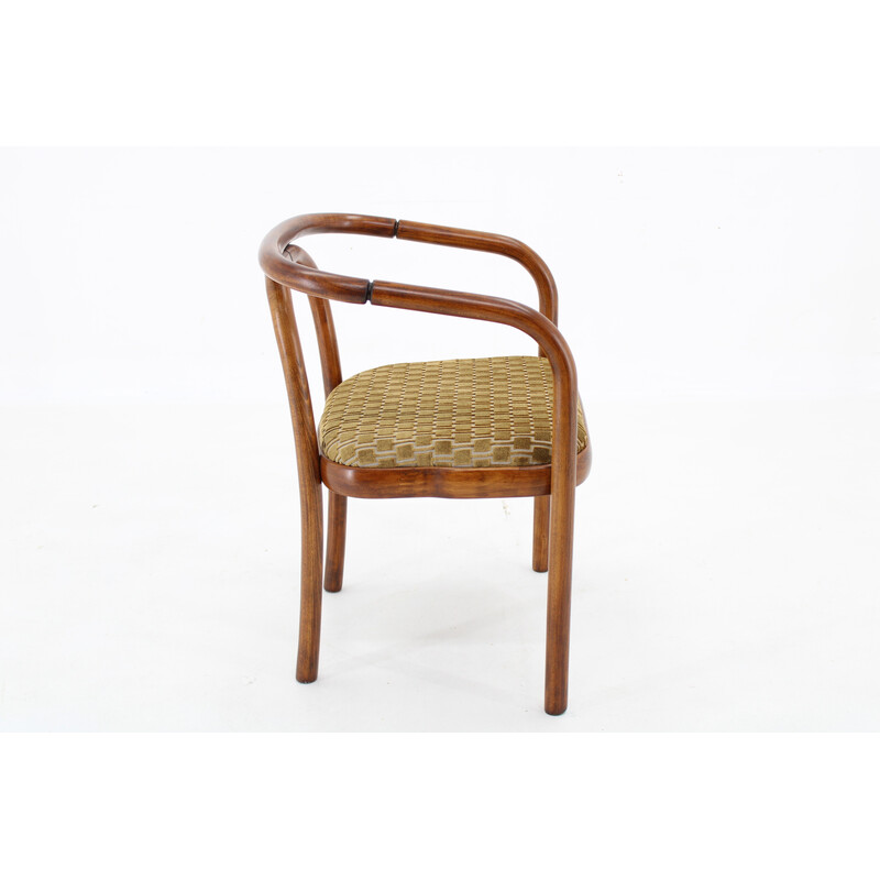 Cadeira de tecido Kirkby vintage de Antonin Suman para Ton, Checoslováquia 1970