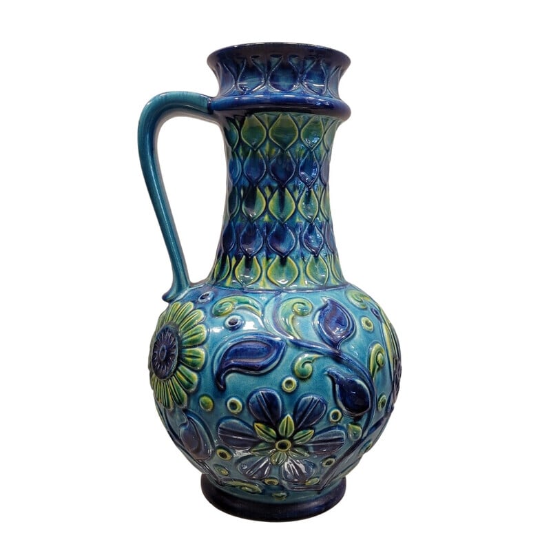 Jarrón de cerámica vintage de Eduard Bay para Bay Keramik, Alemania