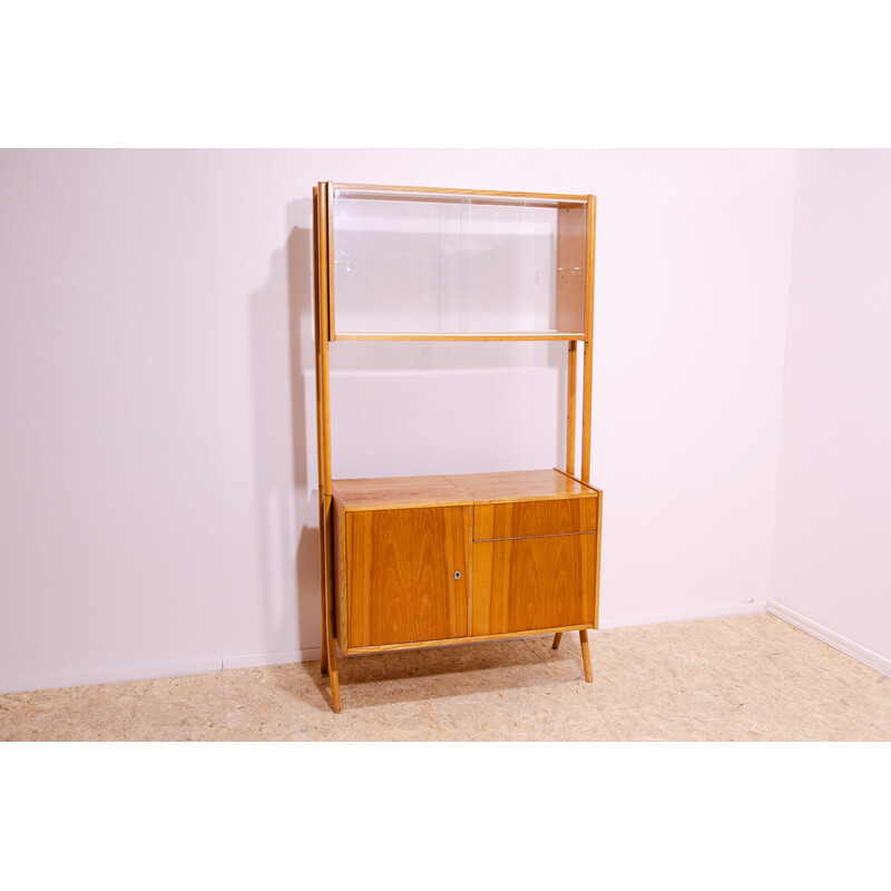 Vintage wall bookcase by František Jirák for Tatra nábytok, Czechoslovakia 1960