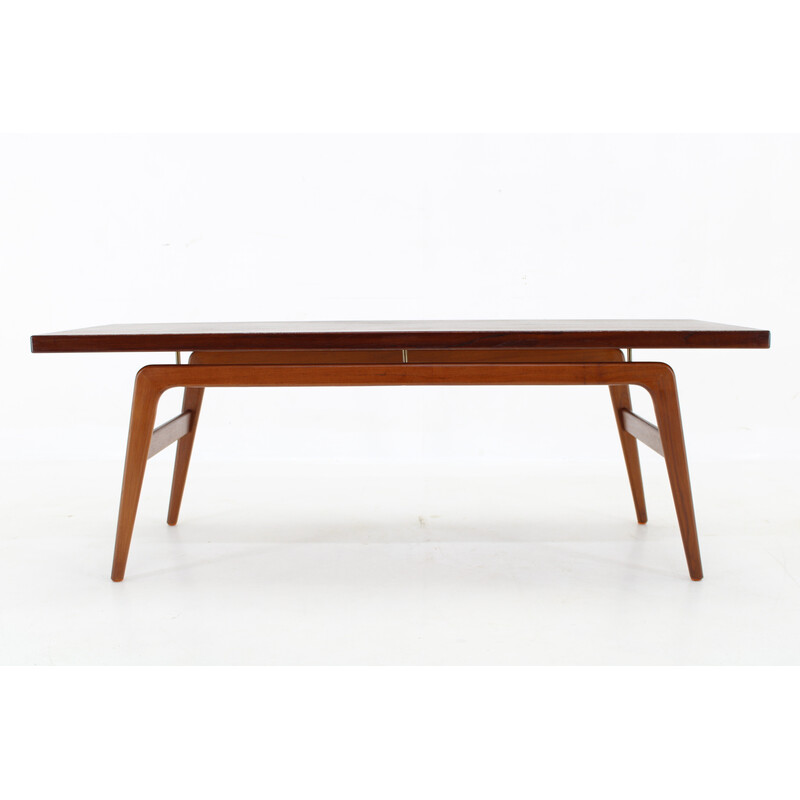 Vintage teak coffee table by Clausen and Son for Silkeborg, Denmark 1960