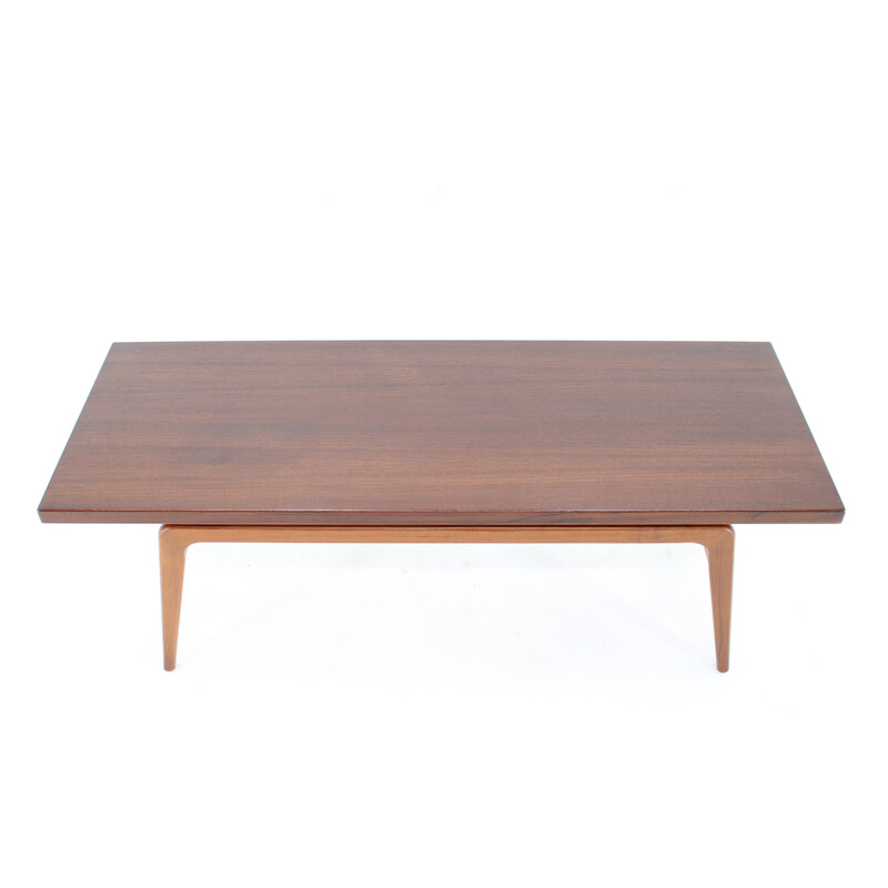 Vintage teak coffee table by Clausen and Son for Silkeborg, Denmark 1960