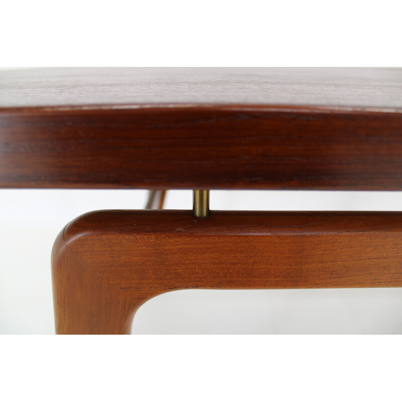 Vintage teak coffee table by Clausen and Son for Silkeborg, Denmark 1960
