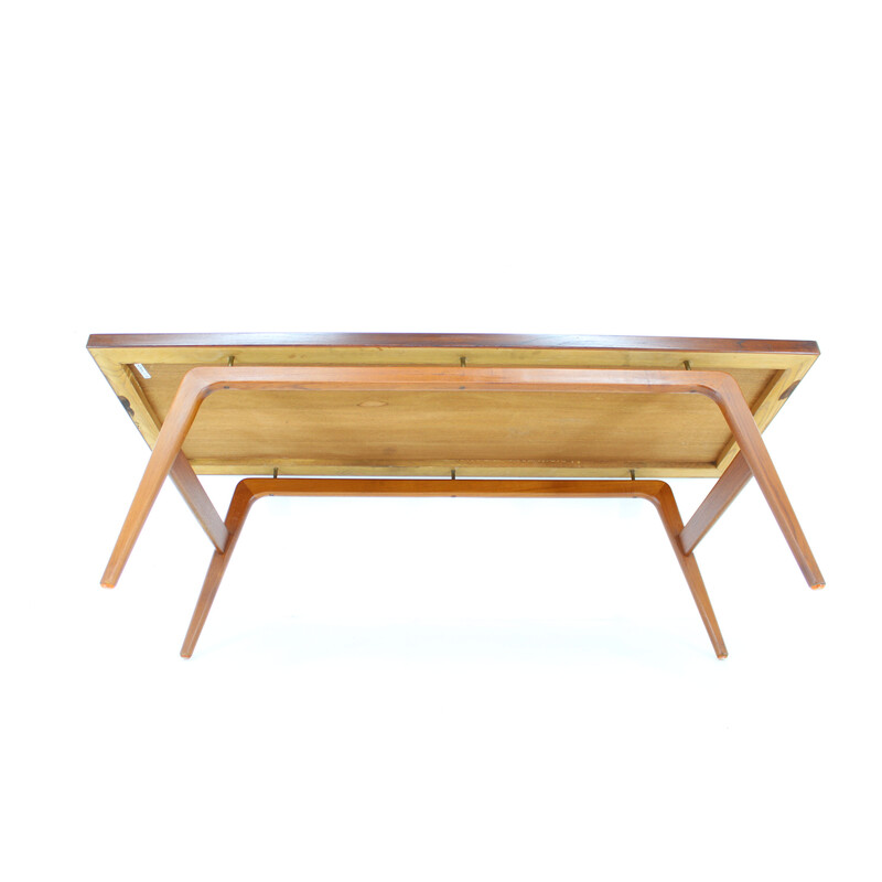 Table basse vintage en teck par Clausen and Son pour Silkeborg, Danemark 1960