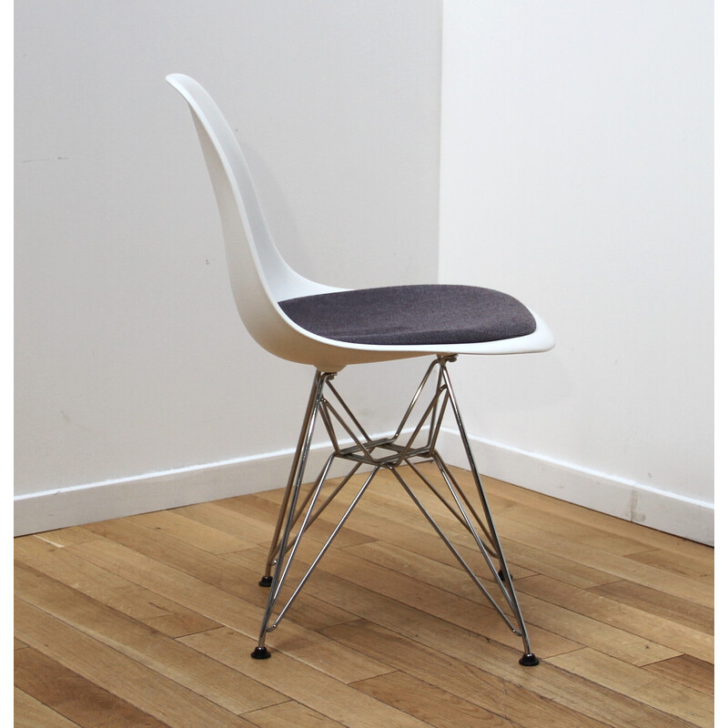 Sedie vintage DSR in alluminio cromato e plastica di Charles e Ray Eames per Vitra