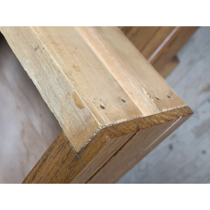 Vintage solid oak desk, 1940