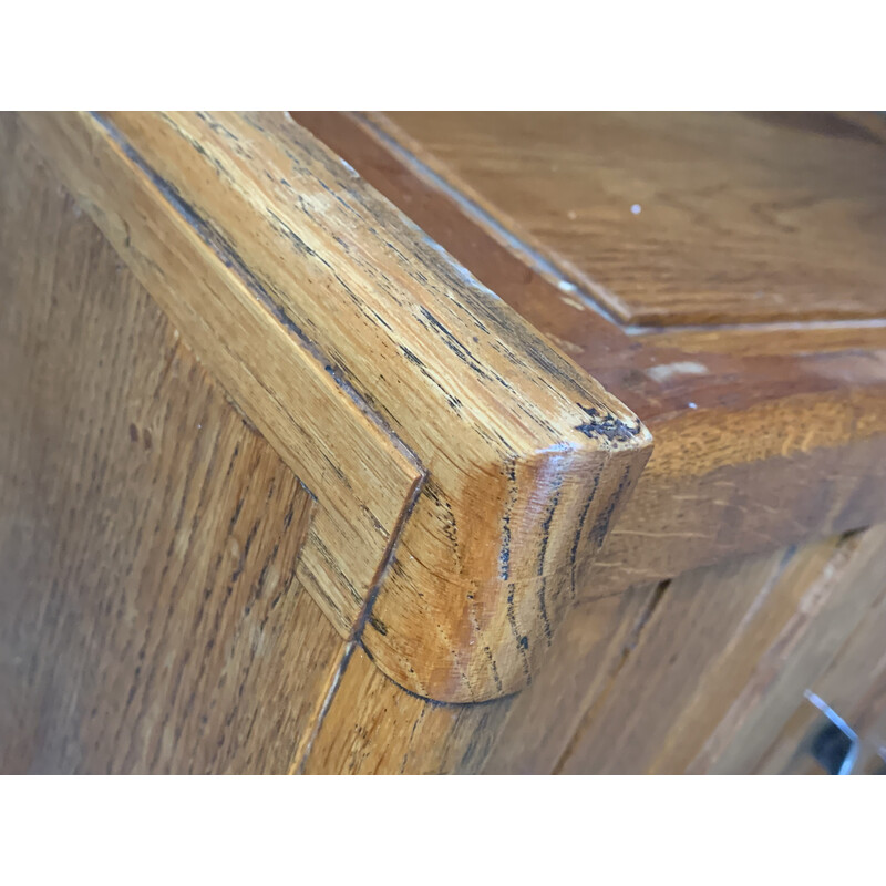 Vintage solid oak desk, 1940