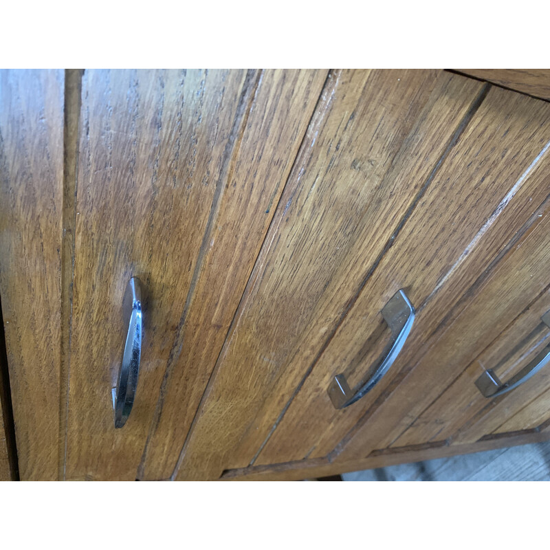 Vintage solid oak desk, 1940