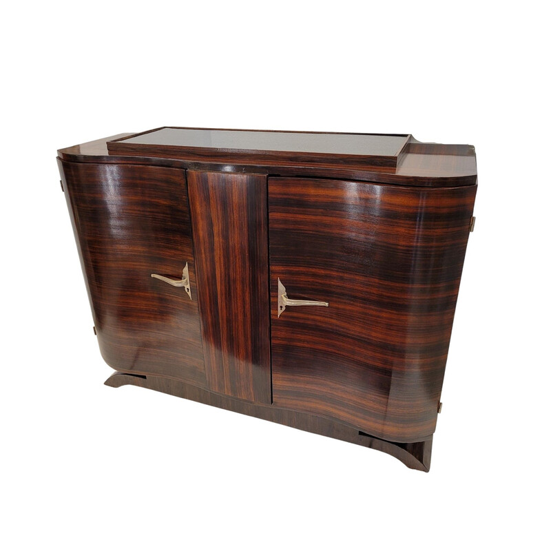Vintage Art Decon chest of drawers in rosewood, France