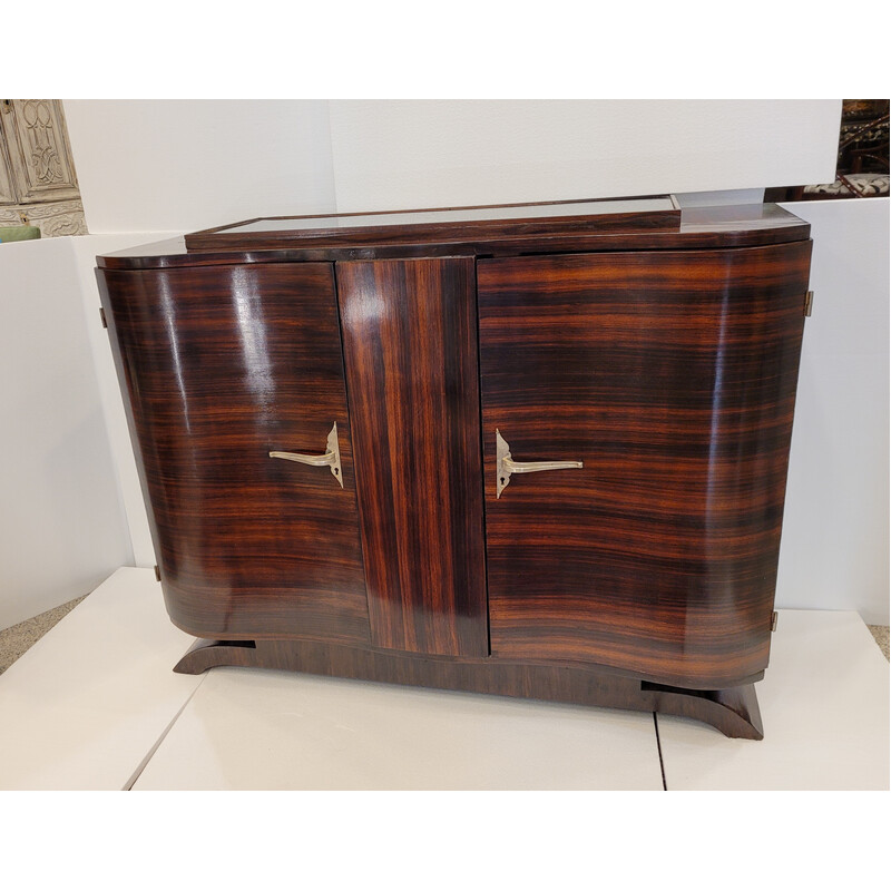 Vintage Art Decon chest of drawers in rosewood, France