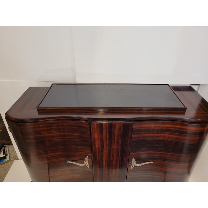 Vintage Art Decon chest of drawers in rosewood, France