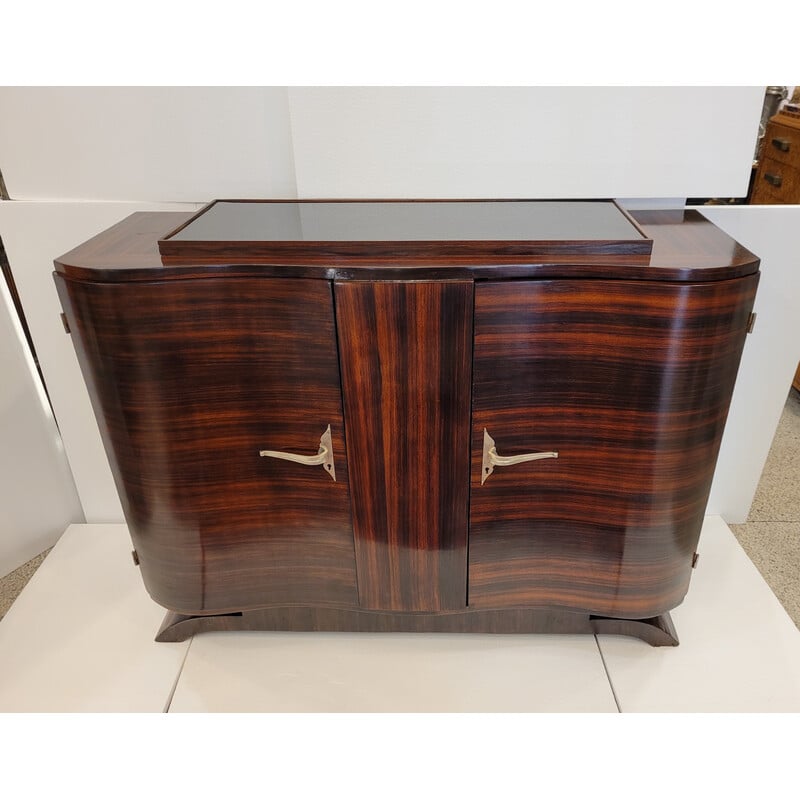 Vintage Art Decon chest of drawers in rosewood, France