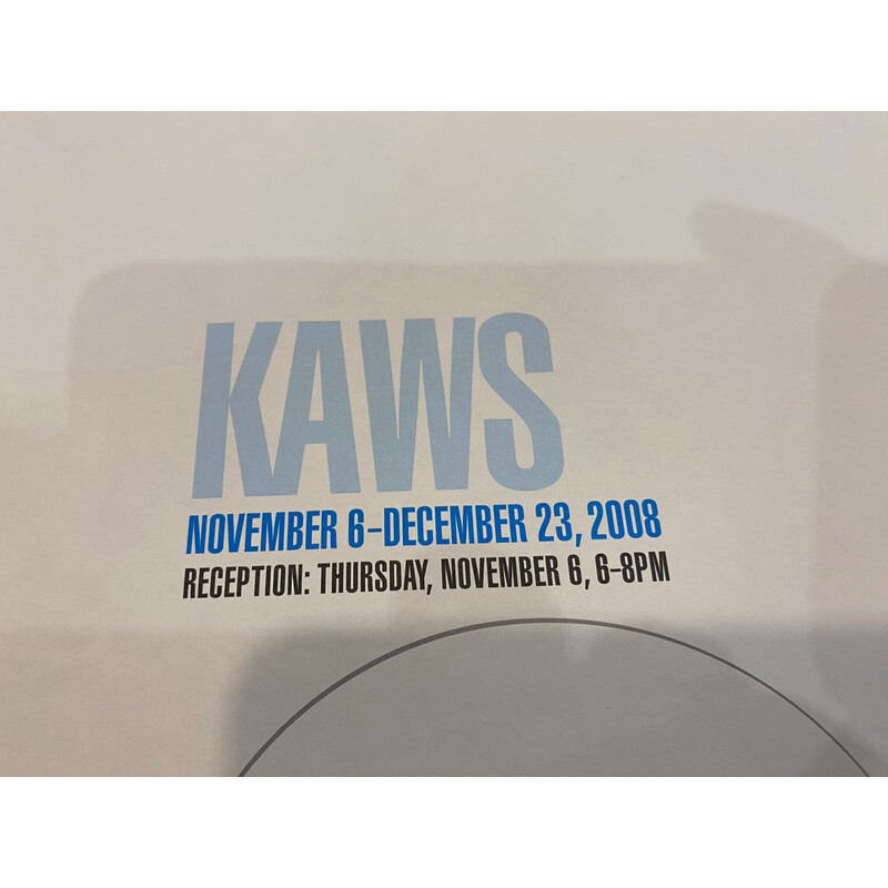 Vintage poster by Kaws, New York 2008
