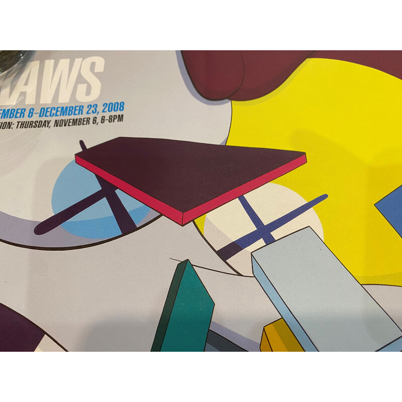 Vintage poster by Kaws, New York 2008
