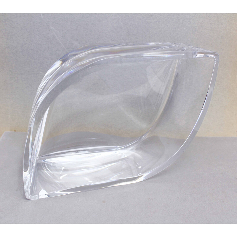 Vintage crystal bowl by Orrefors, 1970