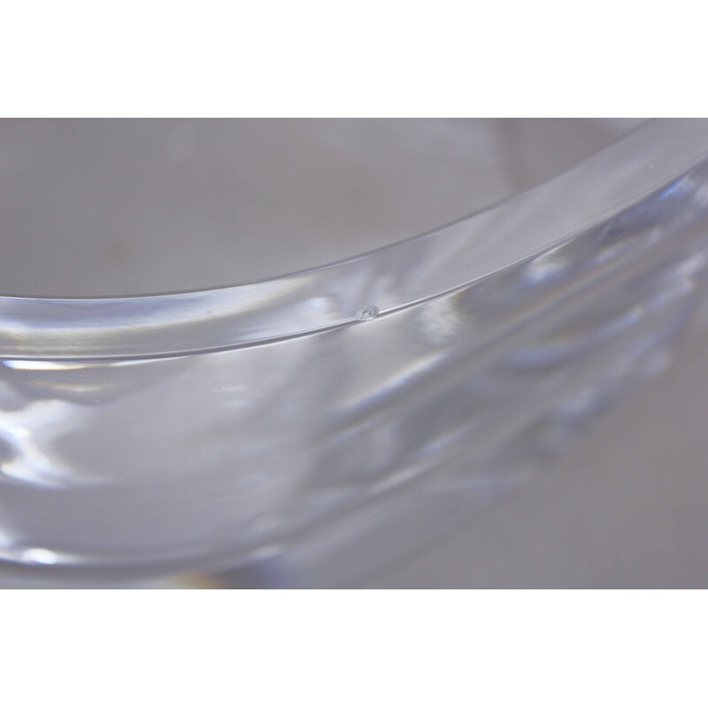 Vintage crystal bowl by Orrefors, 1970