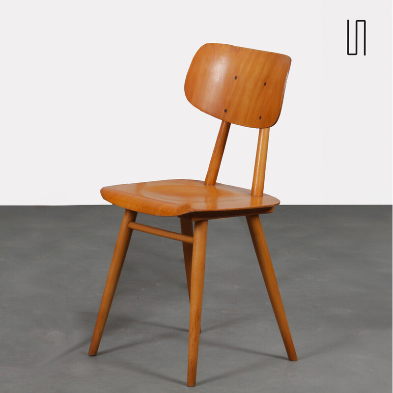 Vintage wooden chair for Ton, Czechoslovakia 1960