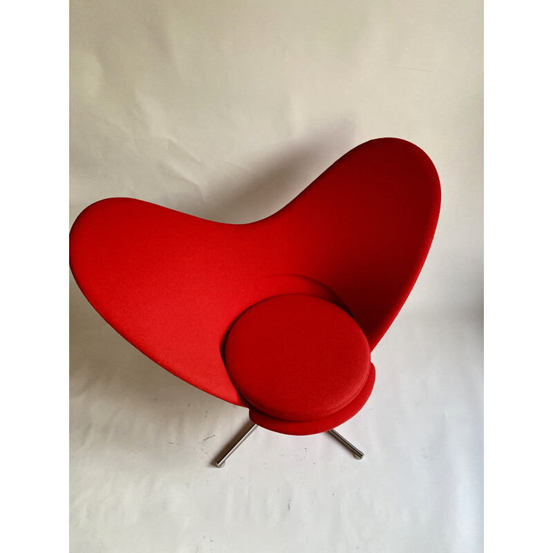 Vintage Heart Cone armchair in laminated plastic and fiberglass by Verner Panton for Vitra, 2008