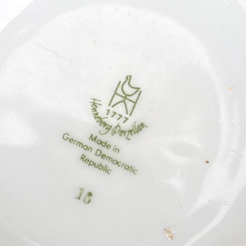 Vintage porcelain pitcher and sugar bowl for Henneberg Porzellain 1777, Germany 1970