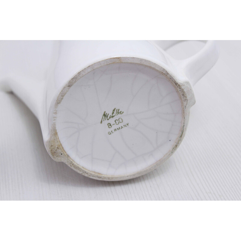 Vintage Teekanne Schale aus Kunststoff und Filz für Melitta