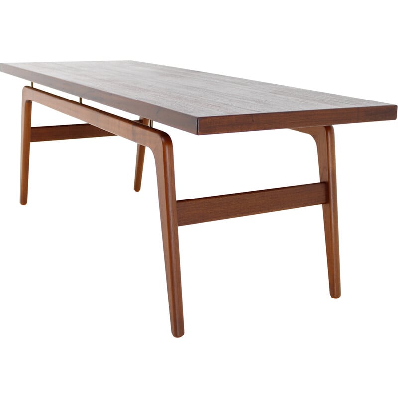 Vintage teak coffee table by Clausen and Son for Silkeborg, Denmark 1960