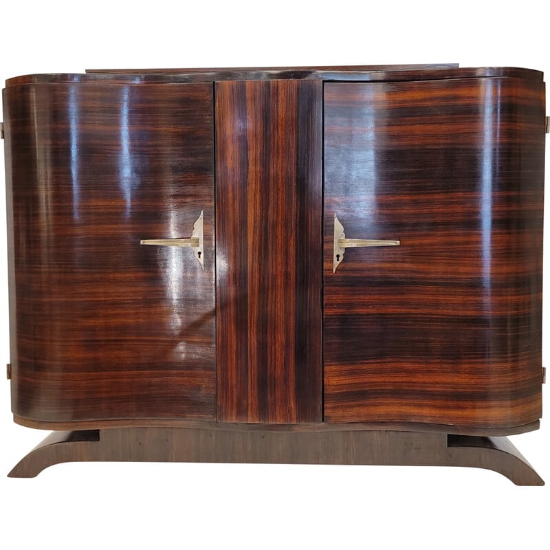 Vintage Art Decon chest of drawers in rosewood, France