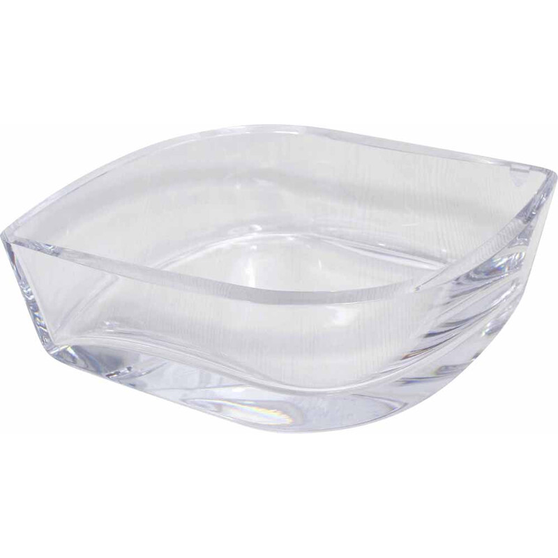 Vintage crystal bowl by Orrefors, 1970