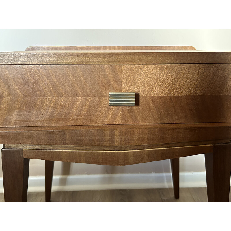 Paire de tables de chevet vintage en chêne clair, 1950