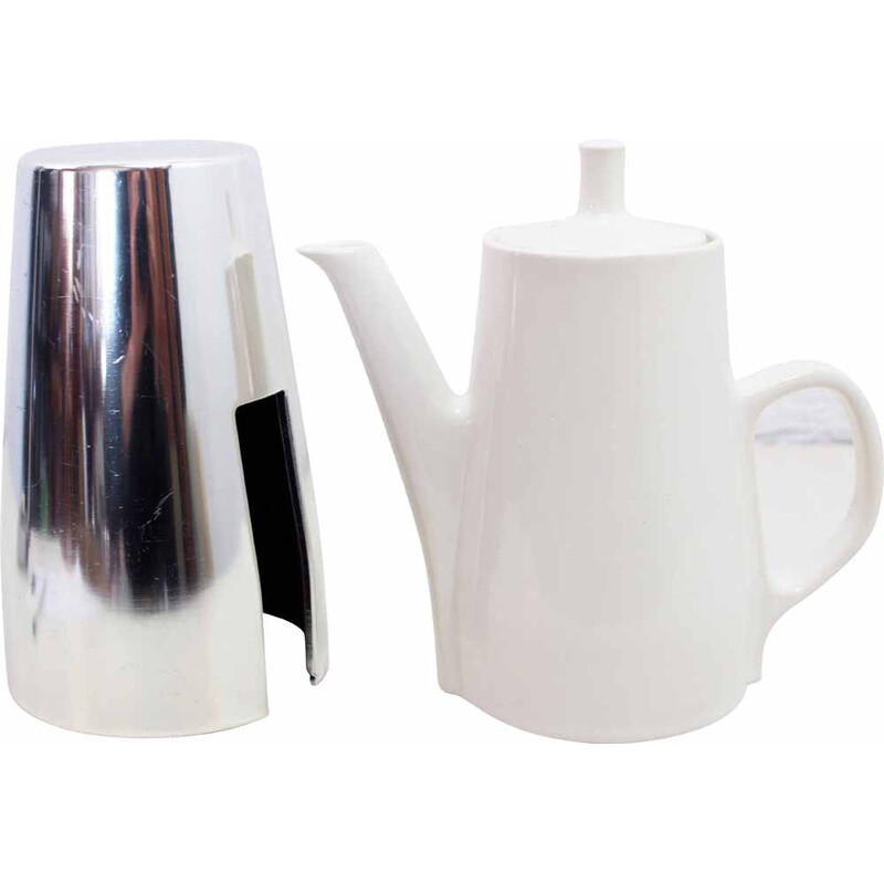 Théière vintage coque en plastique et feutrine pour Melitta